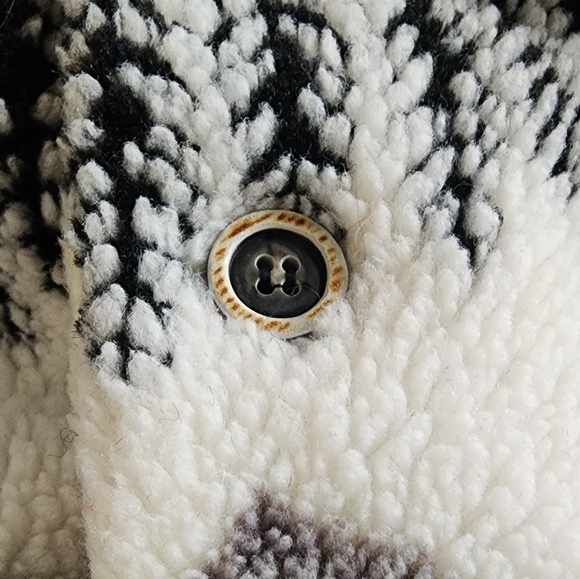 Cozy Vintage Willow Ridge Forest Theme Fleece Jacket - Picture 6 of 7